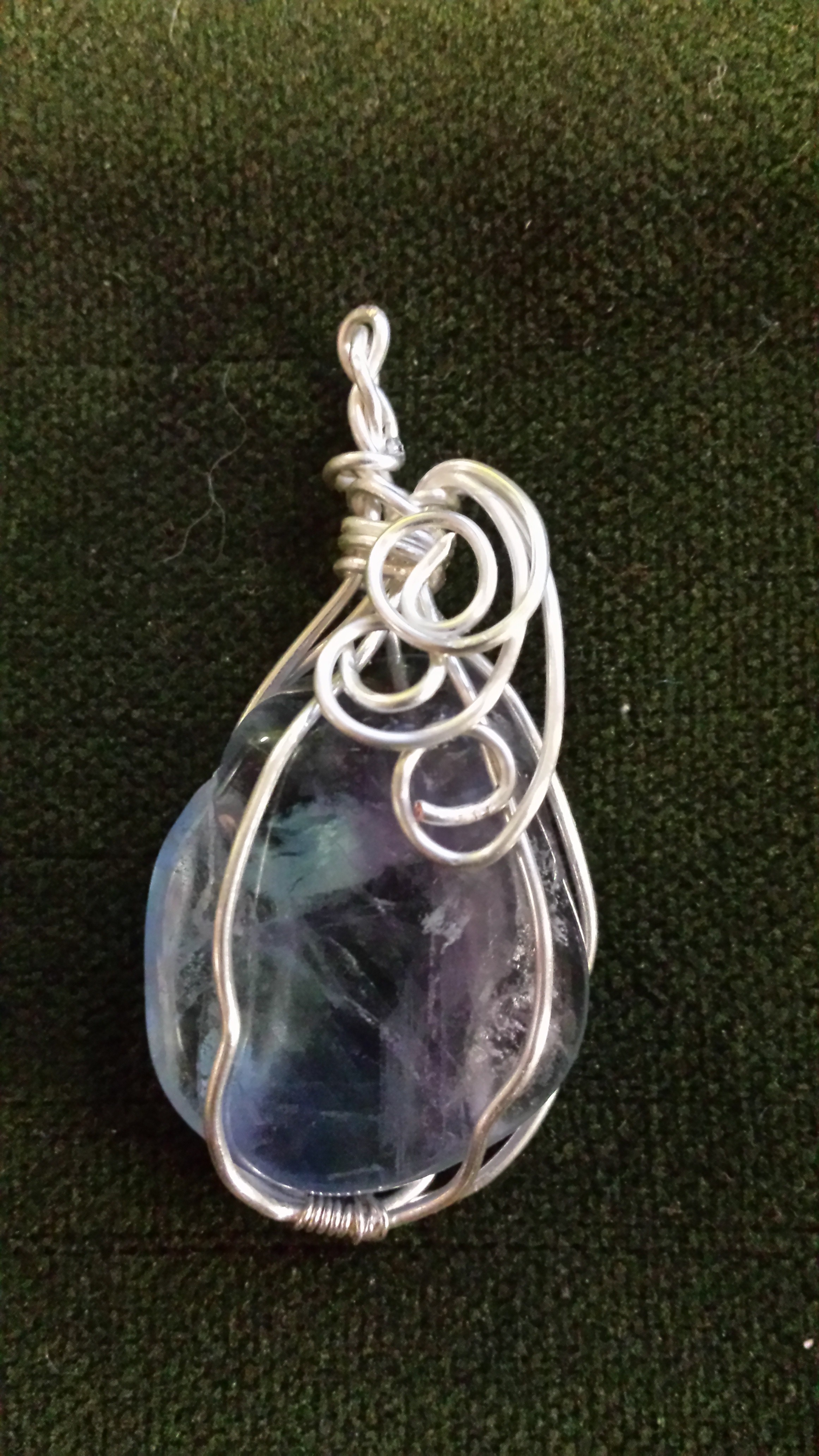 Fluorite in Silver