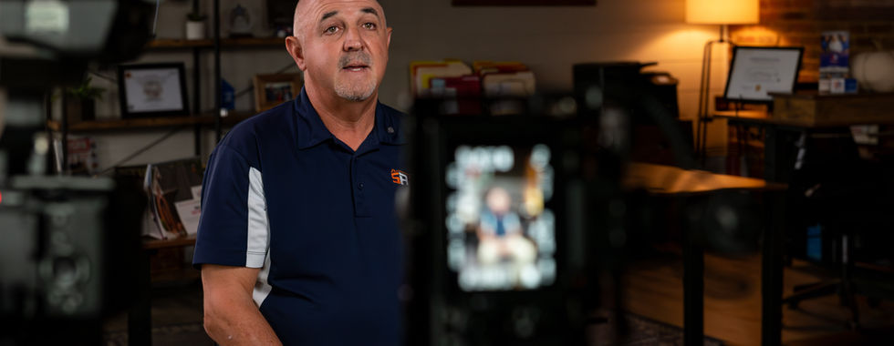 Don Magruder being filmed for his 28-year legacy