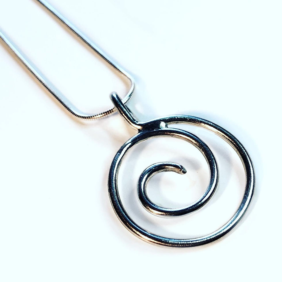 Silver Spiral Pendant
