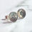 Thumbnail: Tiny Embossed Silver Snowflake Studs