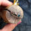 Thumbnail: Slim Silver ring with 4mm Stone- Hammered or Smooth