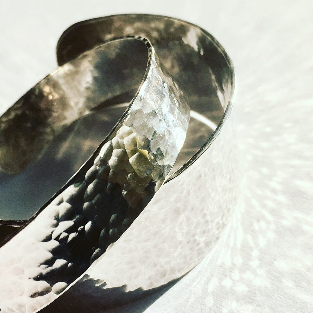 Hammered Silver Cuff