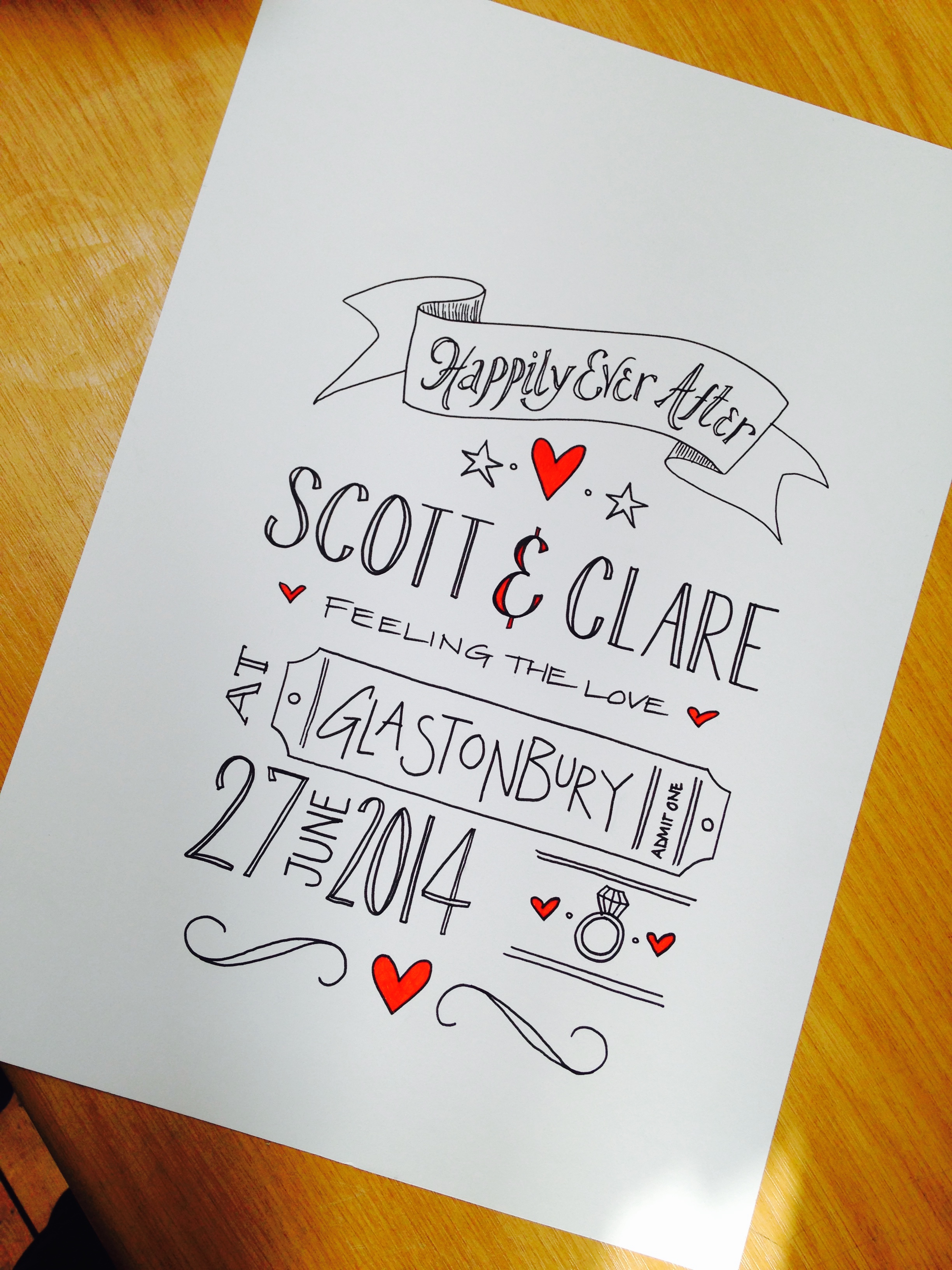 LOVE hand lettering