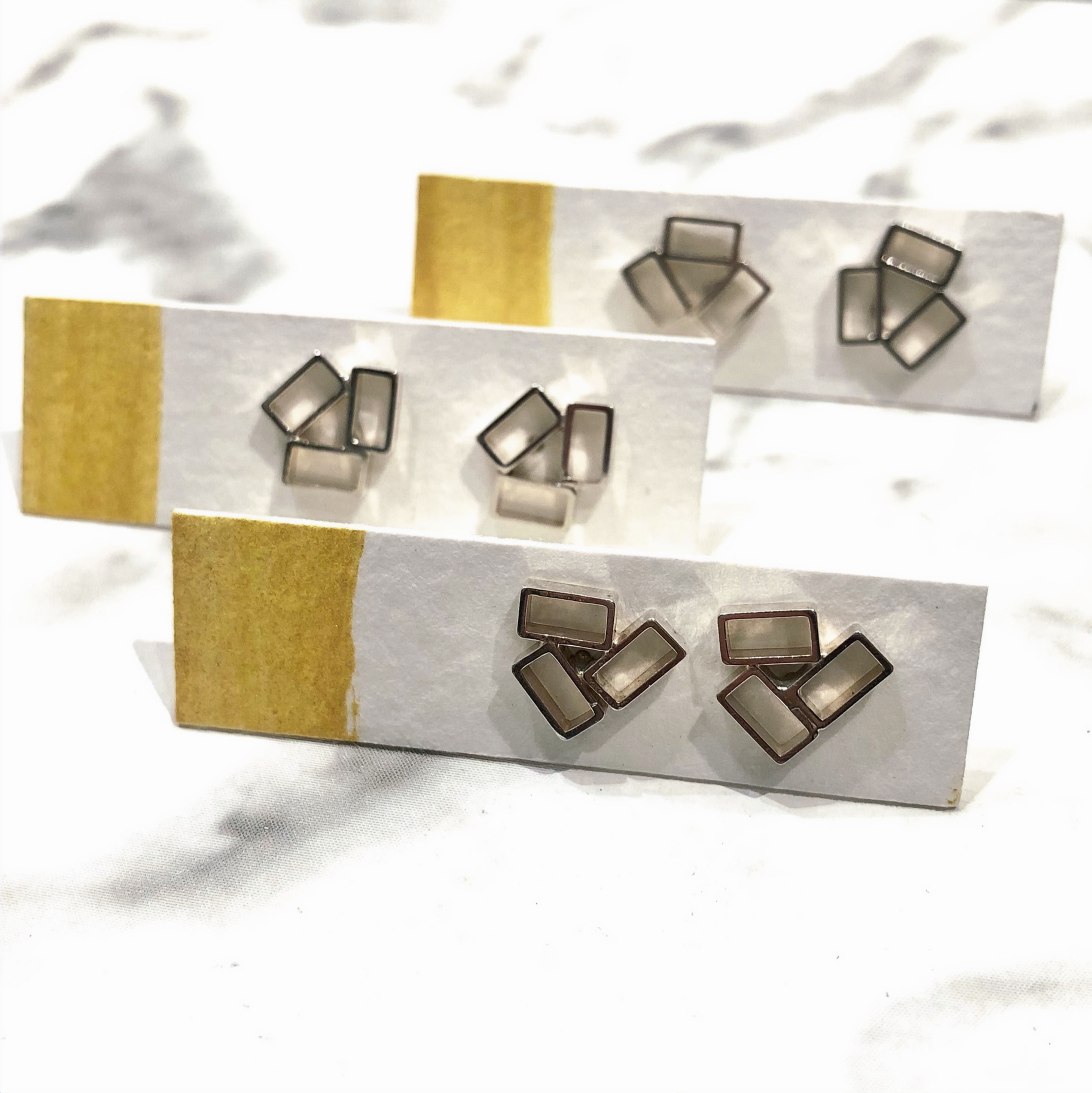 Geometric Studs Trio