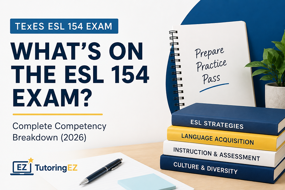 What Is on the TExES ESL 154 Exam? Complete Competency Breakdown (2026)