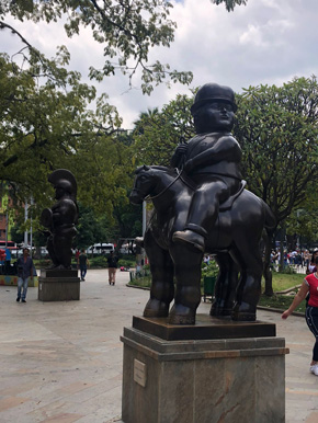 Obras de Botero en la Plaza Botero en la Plaza Botero, de Medellín. /Cortesíaa