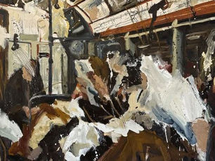 El bogotano Andrés Fernández, egresado de la Universidad Nacional, se sorprendió cuando en la pasada Feria del Millón vendió todo lo que expuso como uno de los invitados. Una carrera que toma forma y que empezó con miedo a pintar.