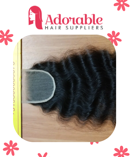Thumbnail: Wholesale Price | 4" X 4" Raw Indian Closure Curly Hair
