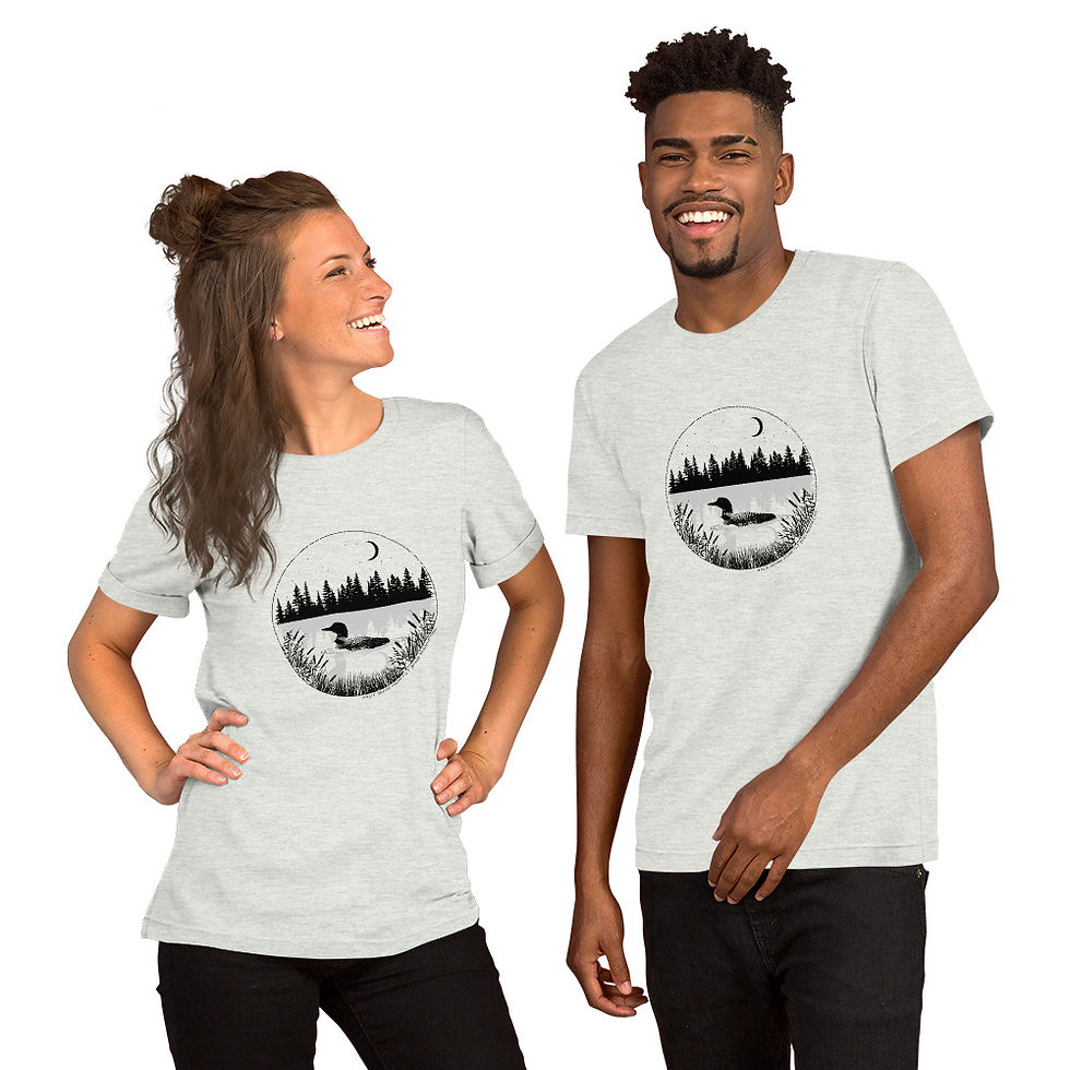 Thumbnail: LEAVE ME A LOON Unisex t-shirt