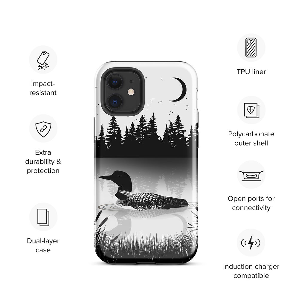 Thumbnail: LEAVE ME A LOON Tough Case for iPhone®