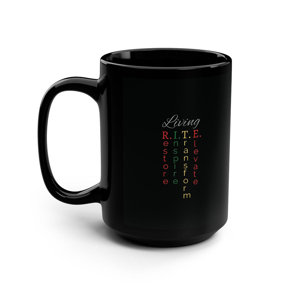 Thumbnail: R.I.T.E. House Black Mug, 15oz