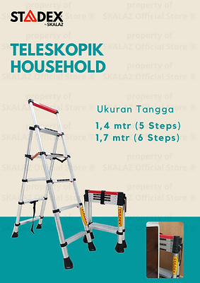 Tangga Teleskopik Lipat Household