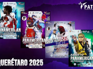 Competirán por México, cinco taekwondoínes veracruzanos en el Panamericano 2025