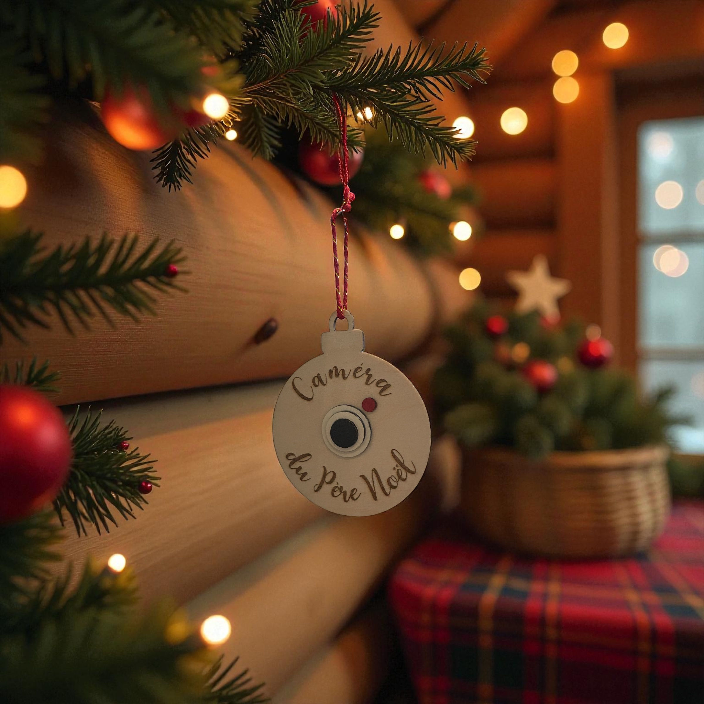 Caméra du Père Noël à accrocher – Décoration magique pour enfants 🎅📸