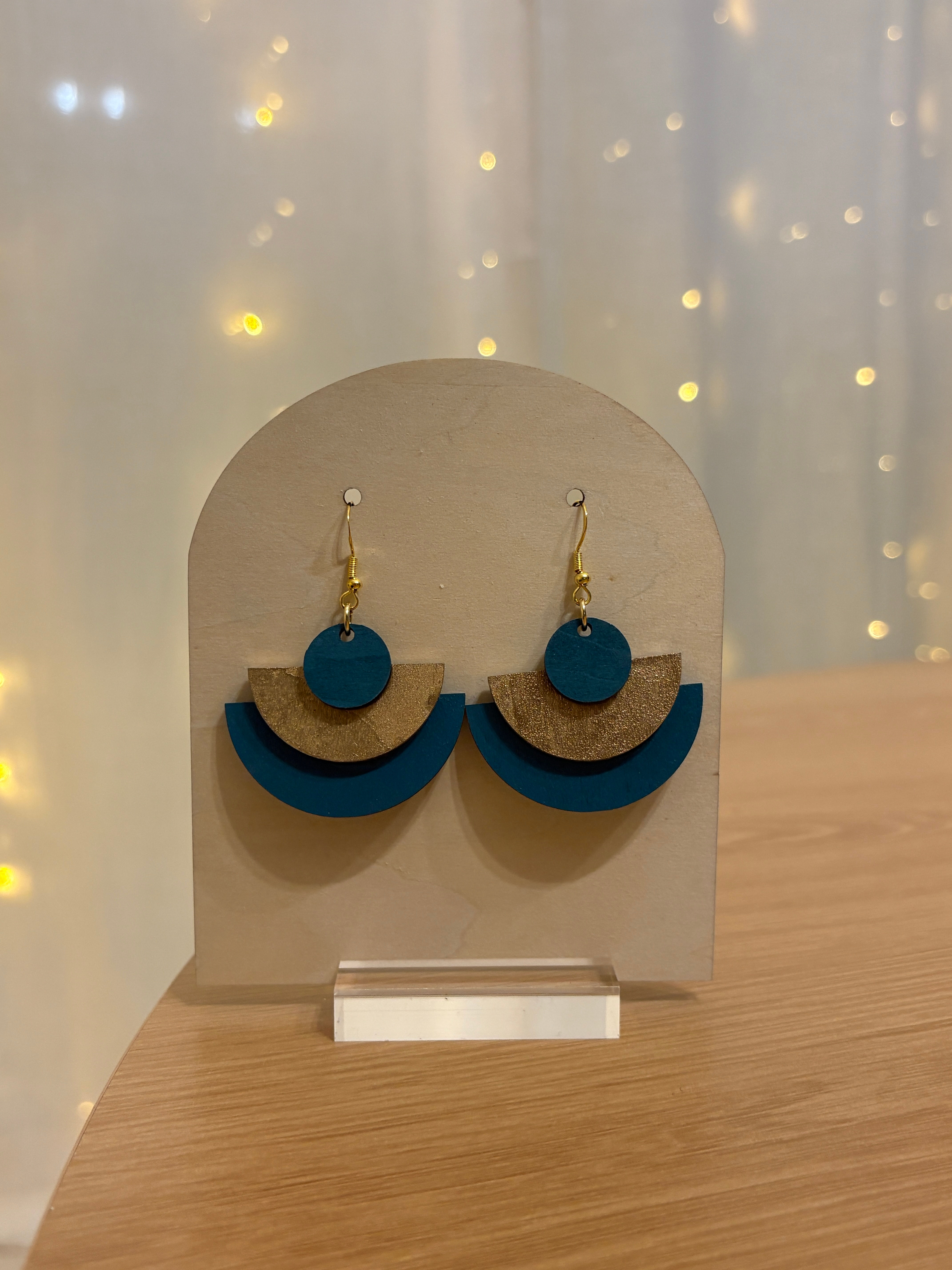 Boucles d’oreilles Iris– création artisanale française 🌙