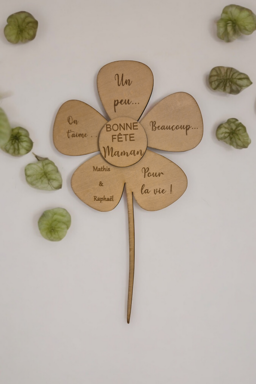 Miniature : Pic fleur "Bonne Fête Maman" pour bouquet