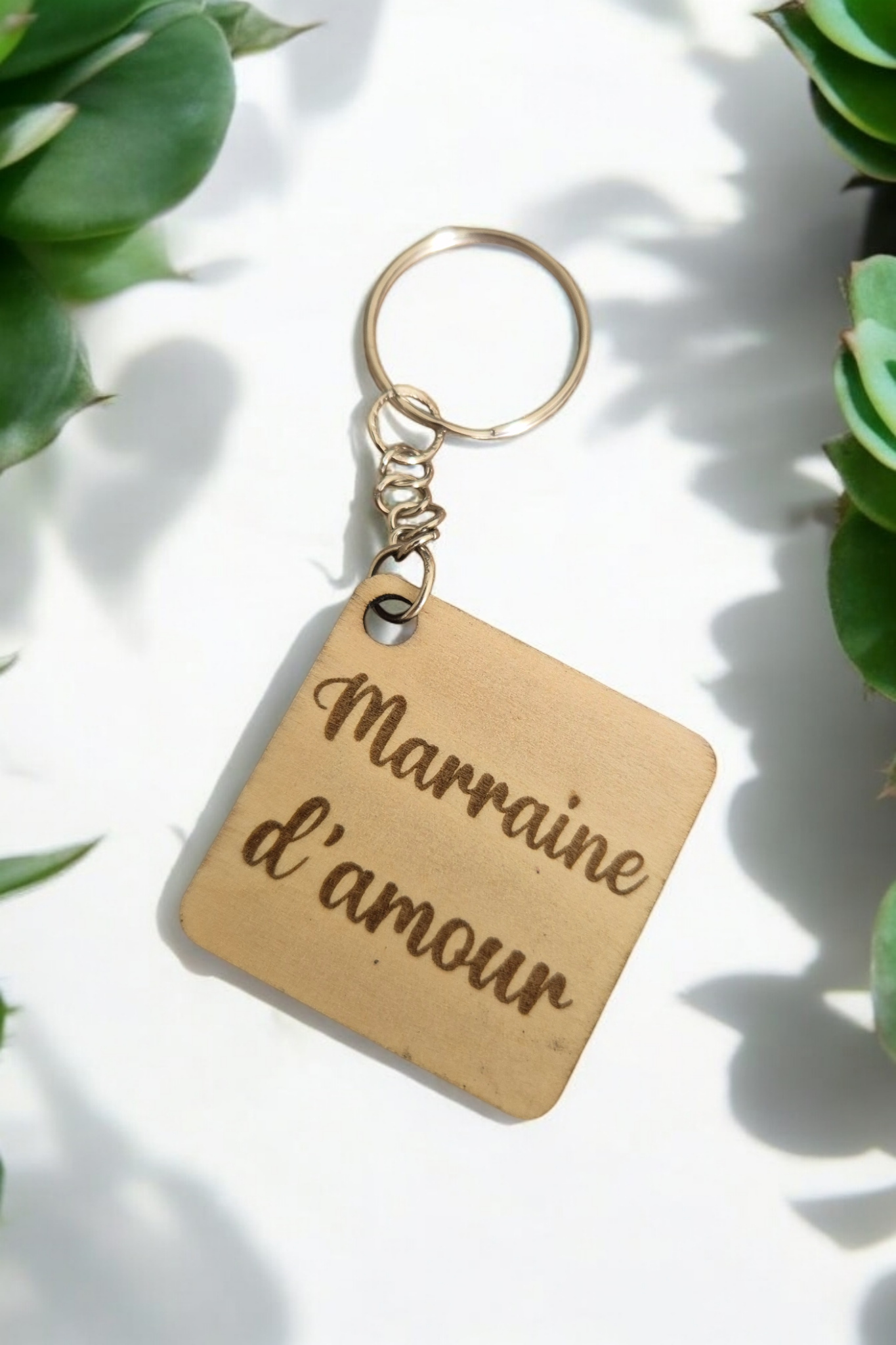 Porte clé " Marraine d'amour"