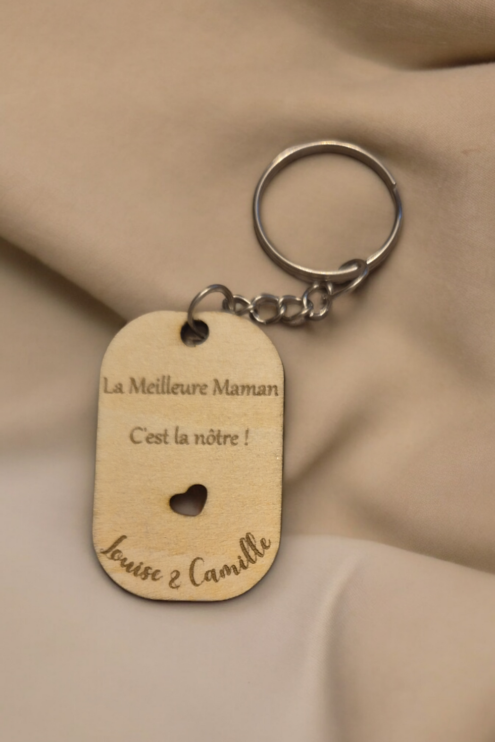 Miniature : Porte clés Maman coeur gravé