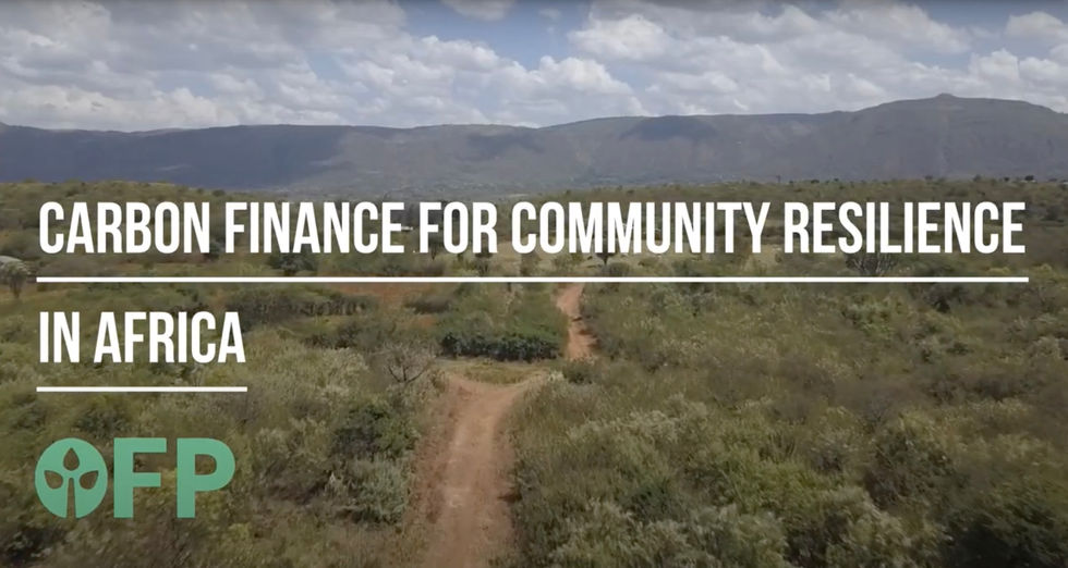 Carbon Finance for Community Resilience in Africa- Open Forest Protocol