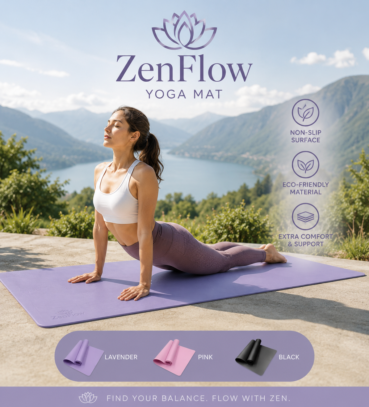 ZenFlow™ Yoga Mat