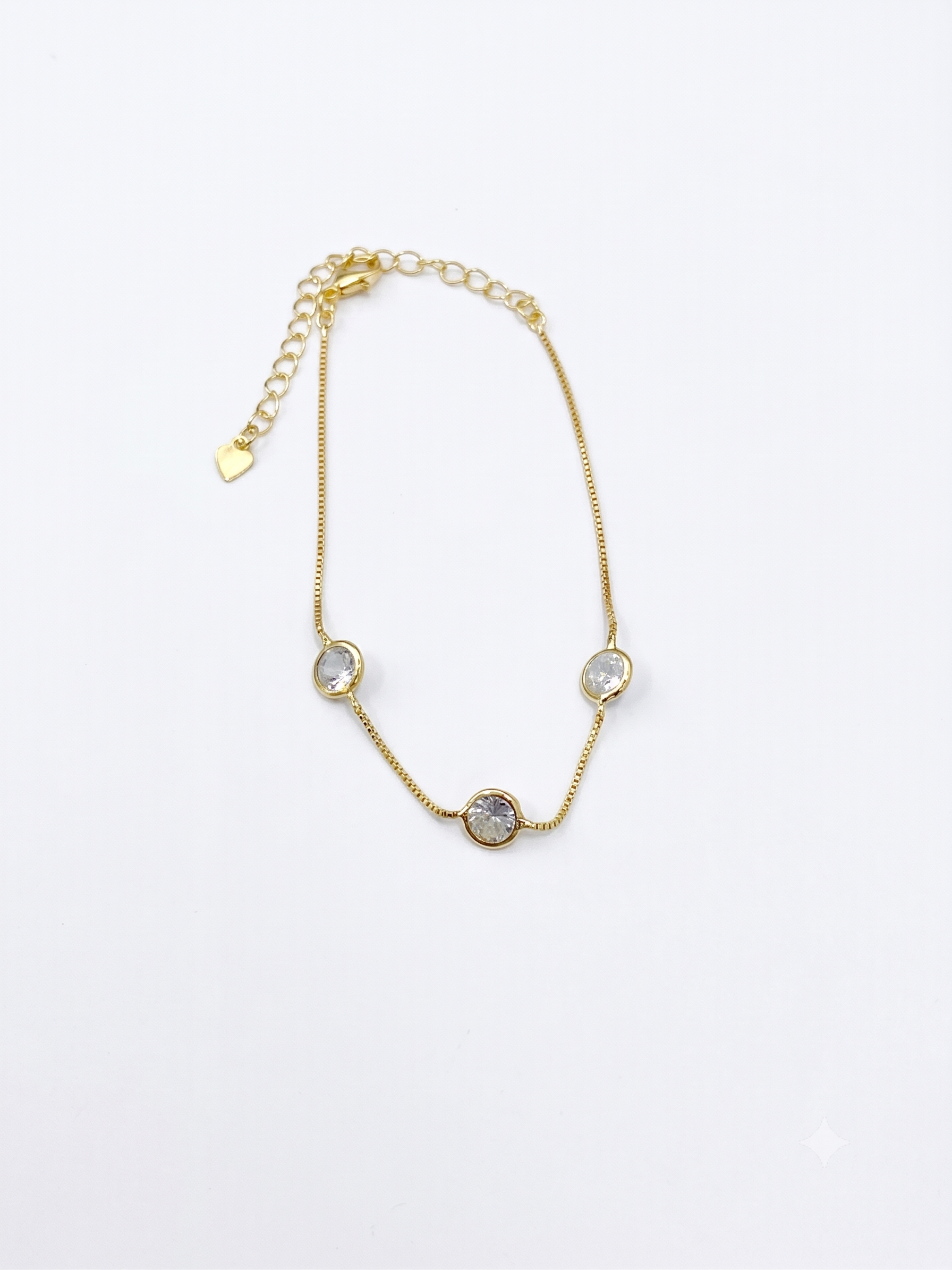 Pulseira Zirconias Dourado