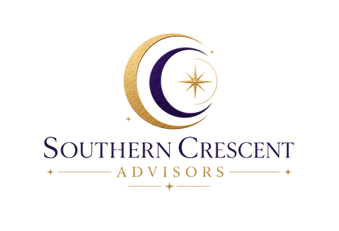 Southern Crescent Advisors logo ( golden moon with north star centered), Strategy, Succession, Executive Integration