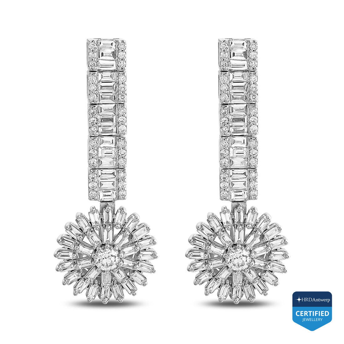 2.61 Carat Diamond Earrings - EWT0018