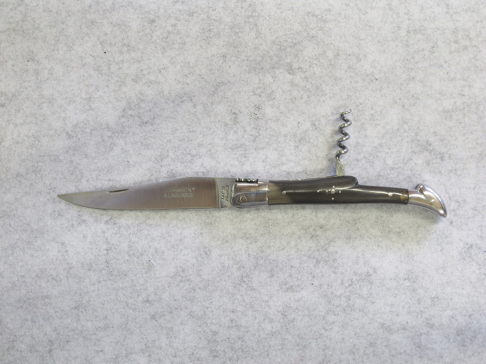Miniature : 12 cm - 2 pièces - 2 mitres - Tire-bouchon - Pointe de corne