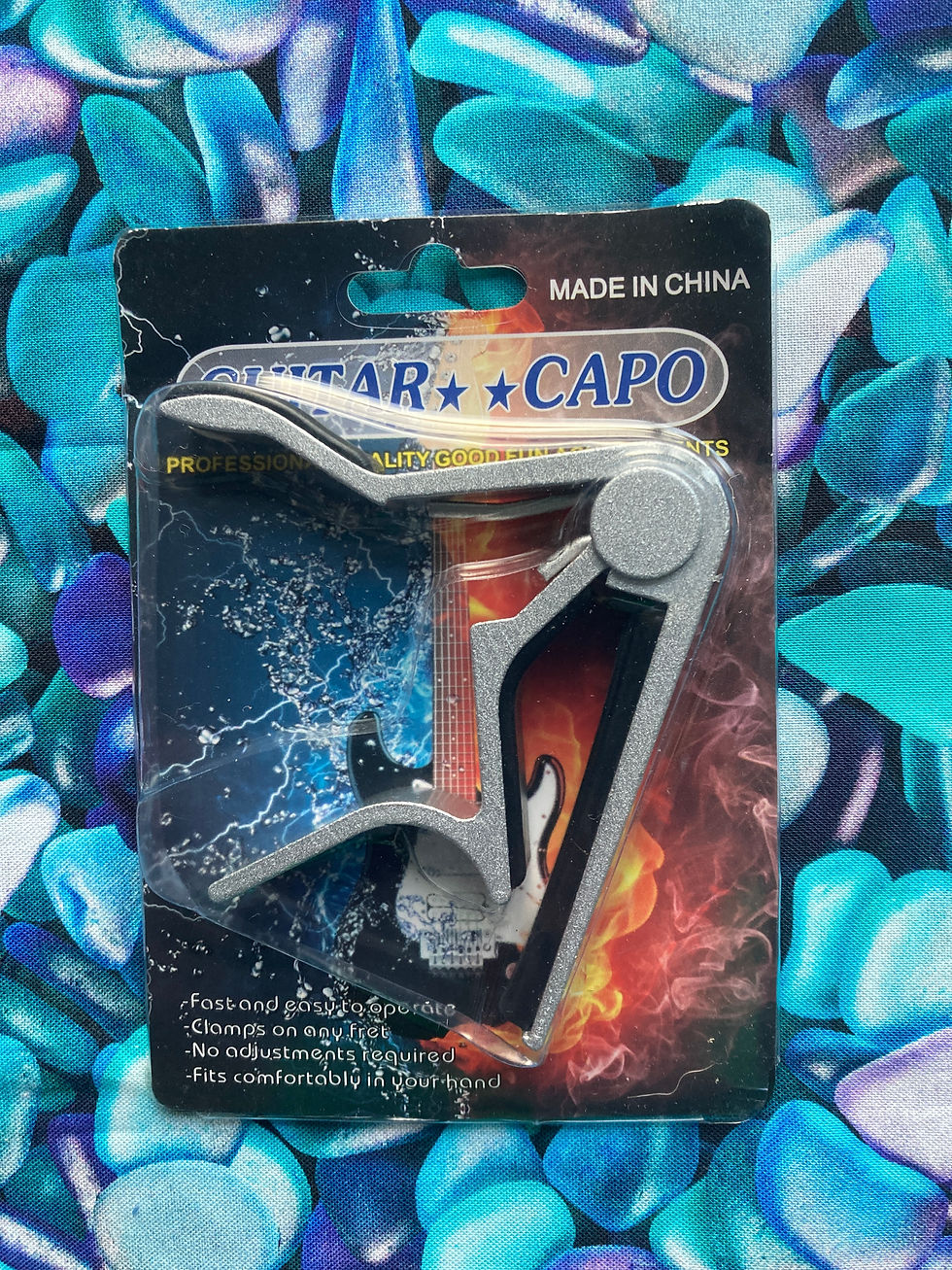 Thumbnail: Metallic Guitar Clamp-On Capo