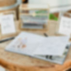 Gift table and guest book setup at Farm 58 wedding venue in North Carolina
