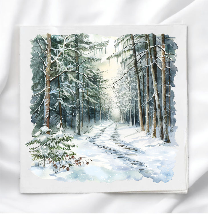 Winter Wonderland Fabric Panel Quilt Block