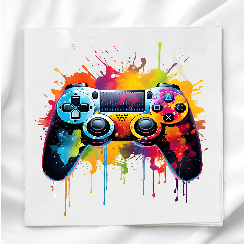 Game Controller Fabric Panel Quilt Block