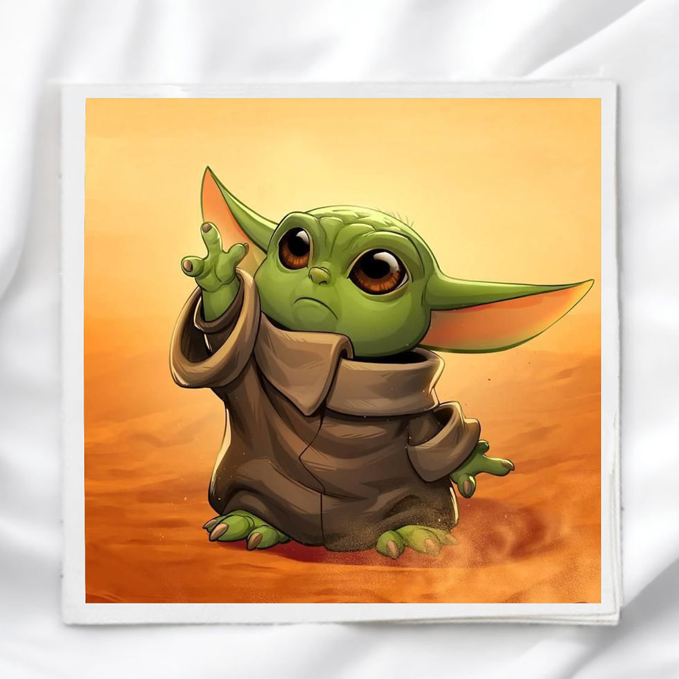 Yoda Star Wars Fabric Panel Quilt Block