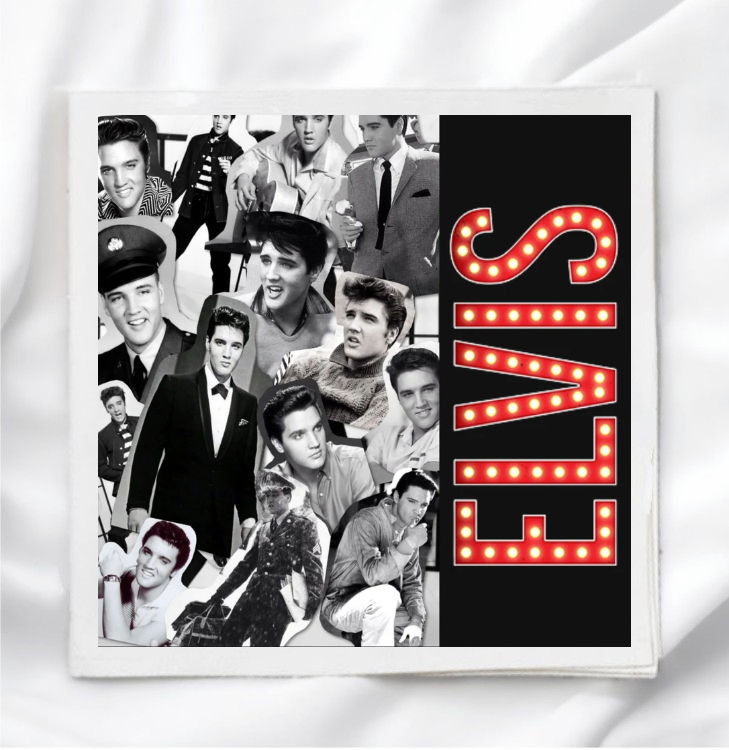 Elvis Presley Fabric Panel Quilt Block