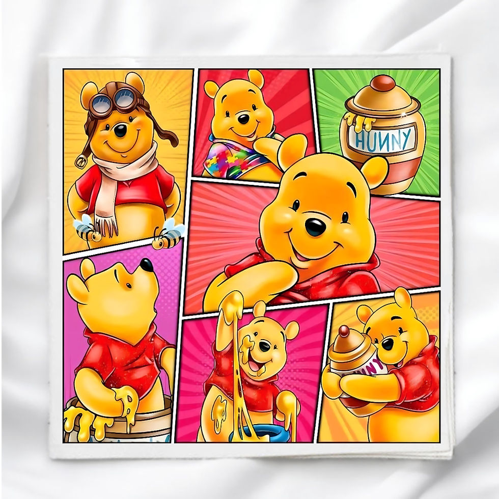 Winnie the Pooh Fabric Panel Quilt Block