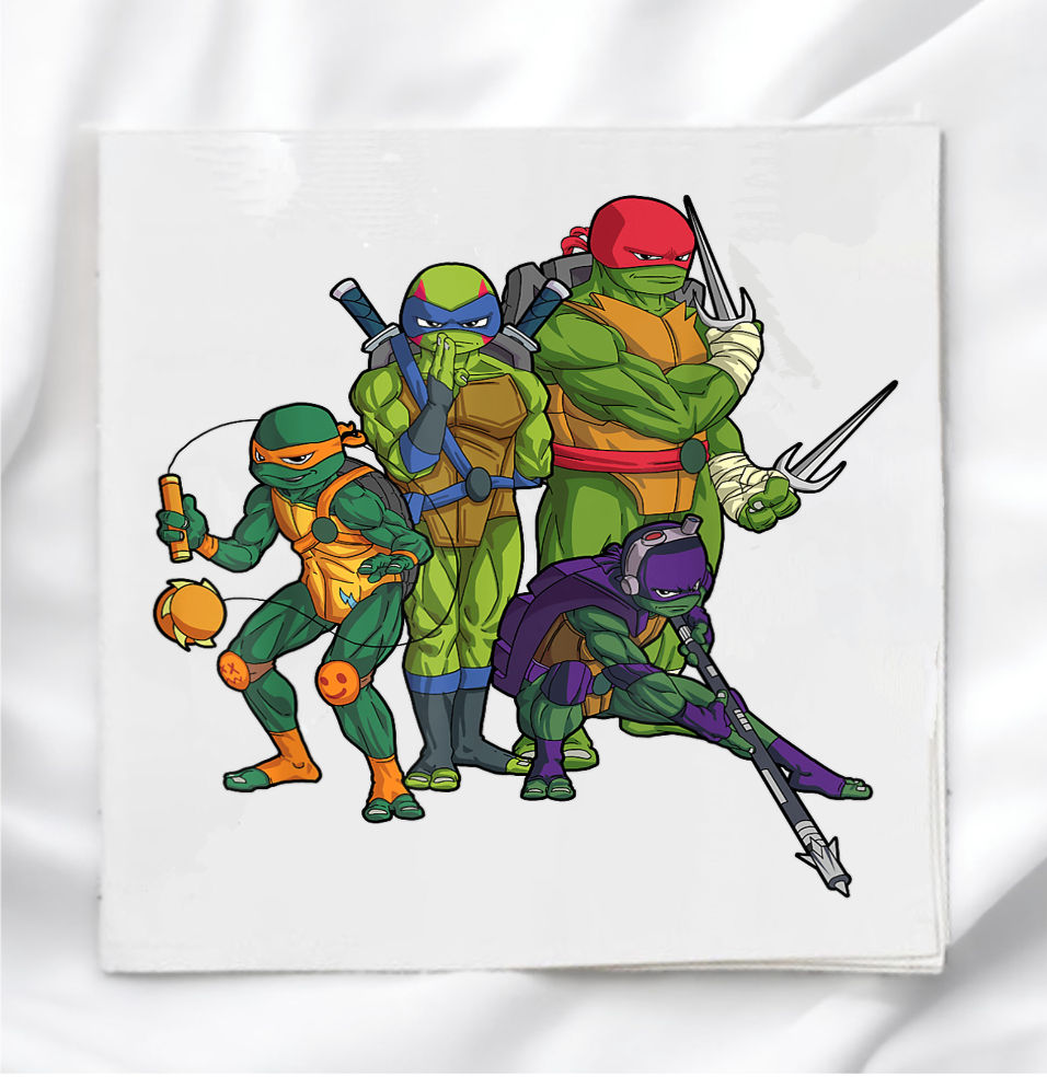 Ninja Turtle Fabric Panel Quilt Block