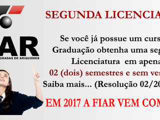 Segunda Licenciatura Resolução 02/2015 MEC