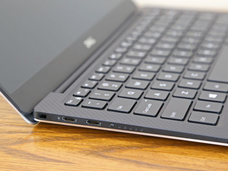 side angle of a Dell XPS laptop up close - photo by KilmerMedia