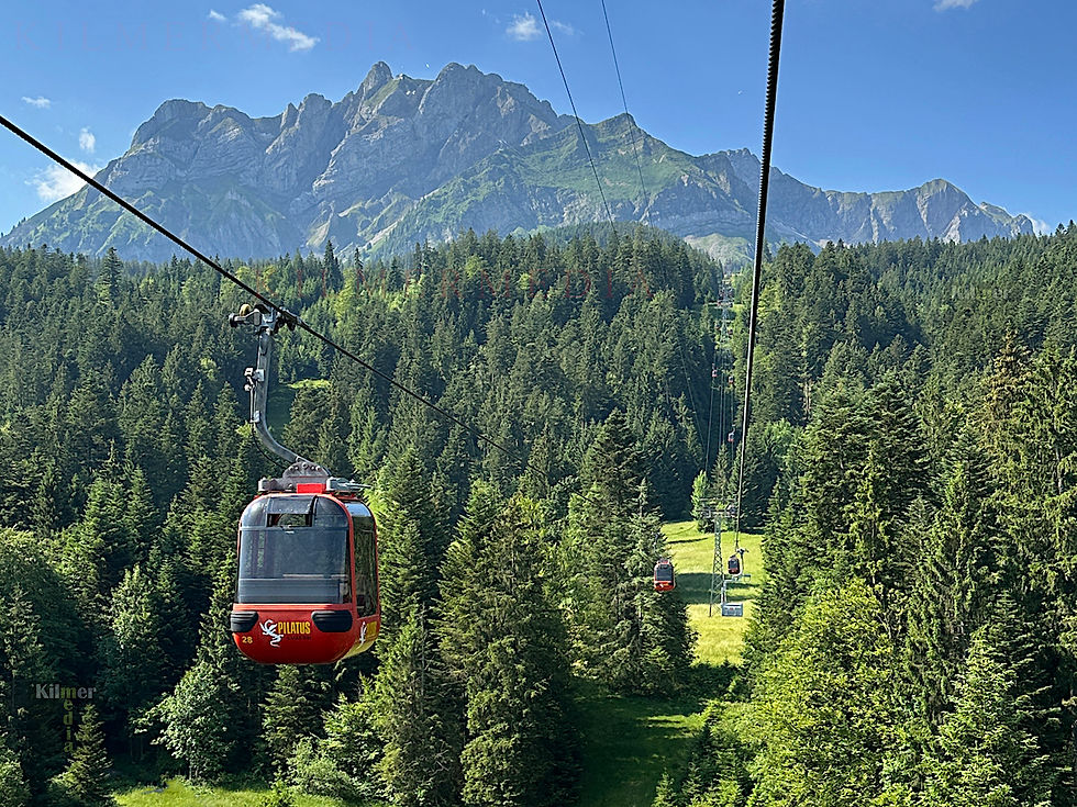 Mt. Pilatus gondola lift near Lucerne, Switzerland during summer - photo copyright by KilmerMedia, all rights reserved