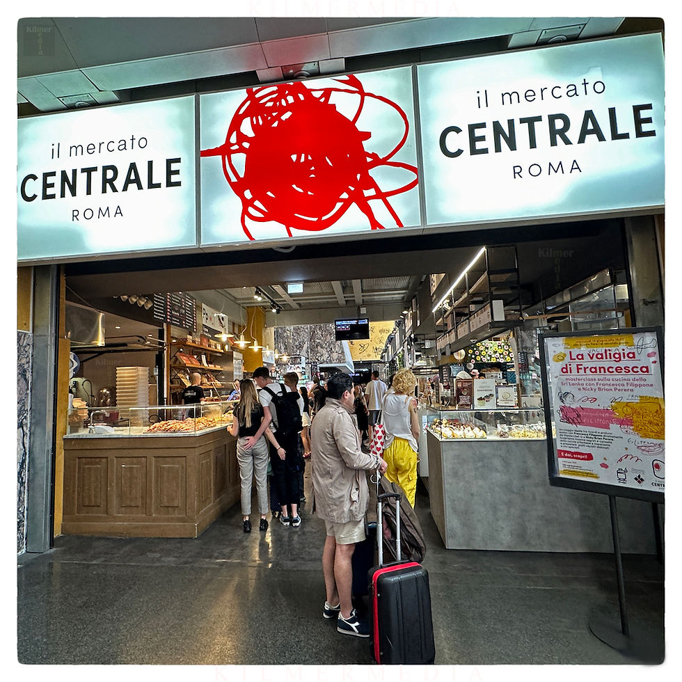 il mercato centrale food market in Rome, Italy - photo by KilmerMedia