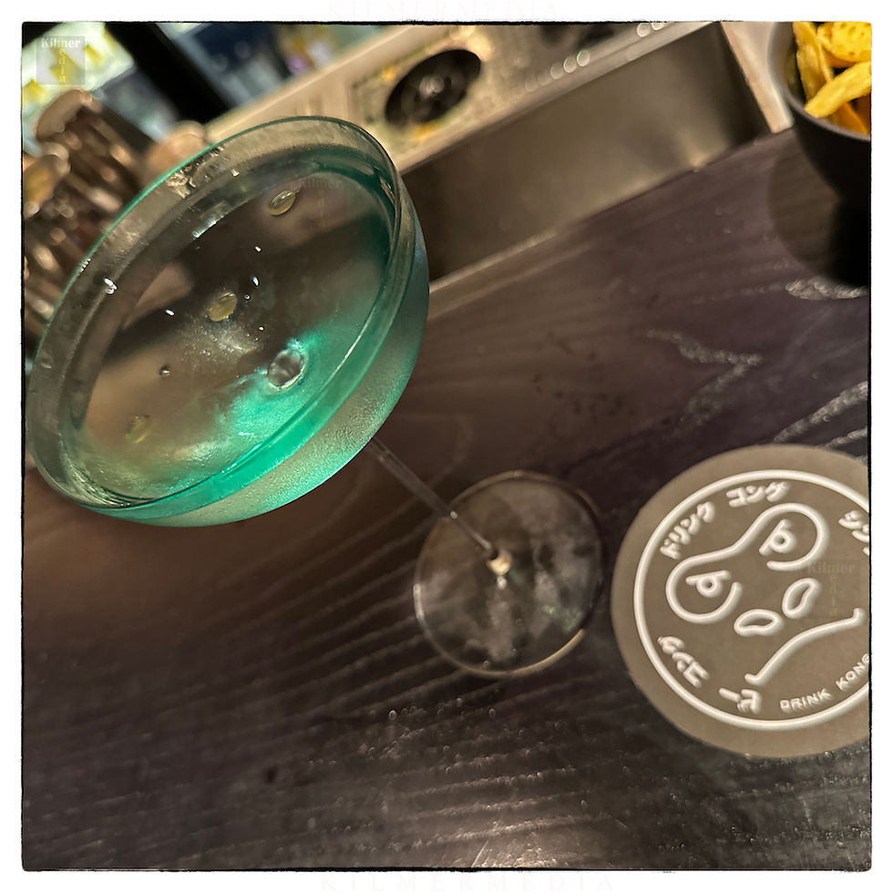 photo of a cocktail from Drink Kong bar in Rome - photo by KilmerMedia