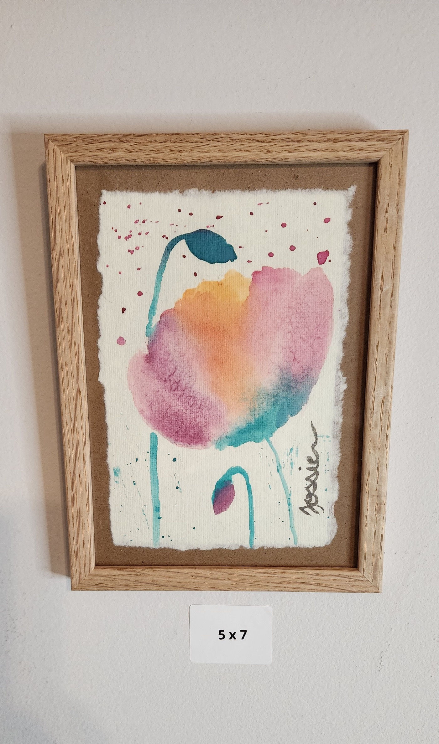 Multicolors Flowers Watercolors Artwork