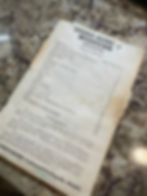 tattered front page of a cookbook