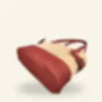 Thumbnail: Rode handtas met naturel kurk onderkant