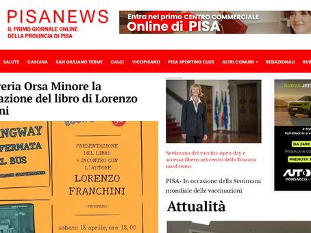 18 aprile, a Pisa la prima presentazione