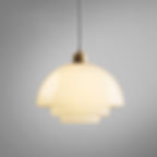 Rowan | Modern Milk Glass Pendant Lights- Mid Century Pendant Light