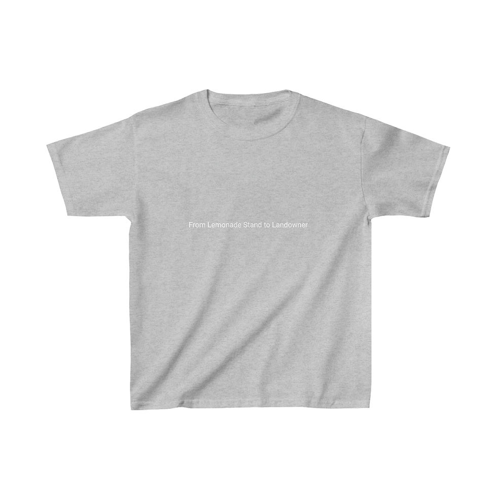 Thumbnail: From Lemonade Stand to Landowner - Kids Heavy Cotton™ Tee