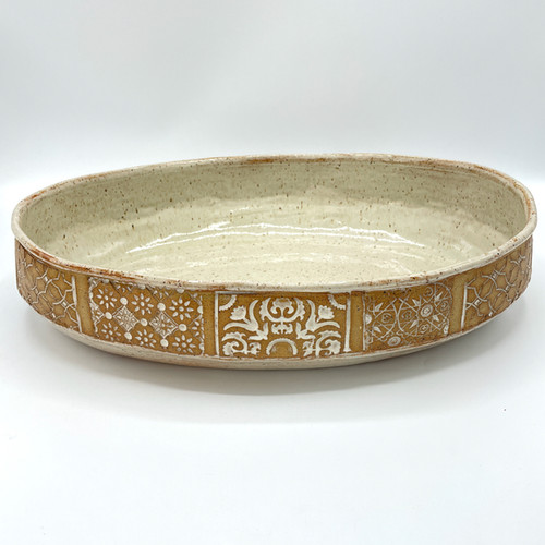 Oval Decorative Bowl Serving bowl Centerpiece Bowl bridgespottery_MAIN