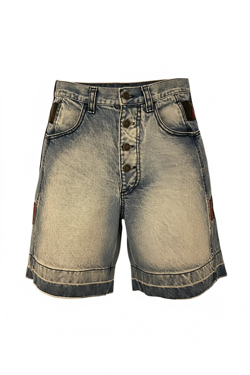 Bermuda Jeans Vintage Recortes | TAM 40