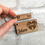 Thumbnail: Alternative Wooden Gothic Heart Keyring with Name Tag Charm
